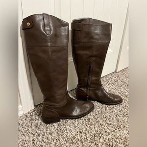 Ralph Lauren Genuine Leather Dark Brown Riding Boots - Size 7.5 Women’s